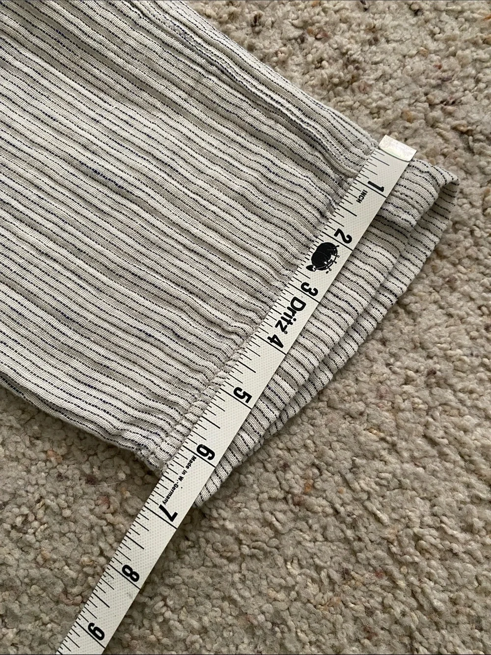 Free People Emerson Striped Linen/Rayon Blend Pants. Size 8. No Belt.